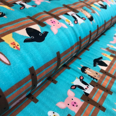 Jersey | Rainer | Bauernhoftiere türkis